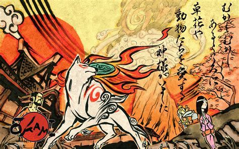 Okami - Ein Meisterwerk der japanischen Mythologie mit fesselndem Aquarell-Stil!